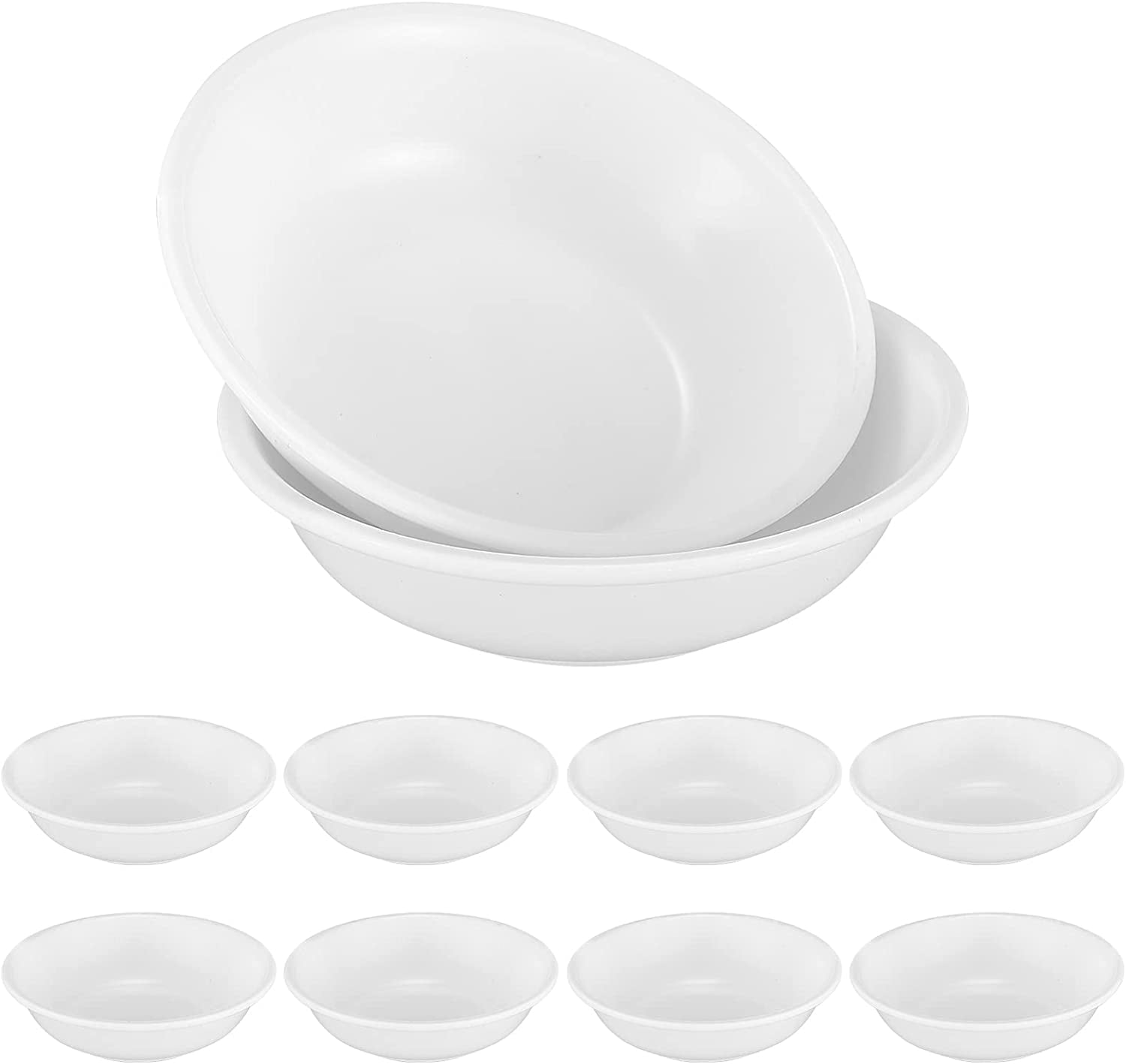 BUZIFU 12 PCS Dipping Sauce Dishes Round Soy Sauce Dipping Bowls for