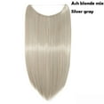 thumbnail image 4 of Synthetic 20 inch Invisible Wire Clip-In One Piece Hair Extensions, 60 Colors, False Hairpieces For Women and Girls (Us), 4 of 52