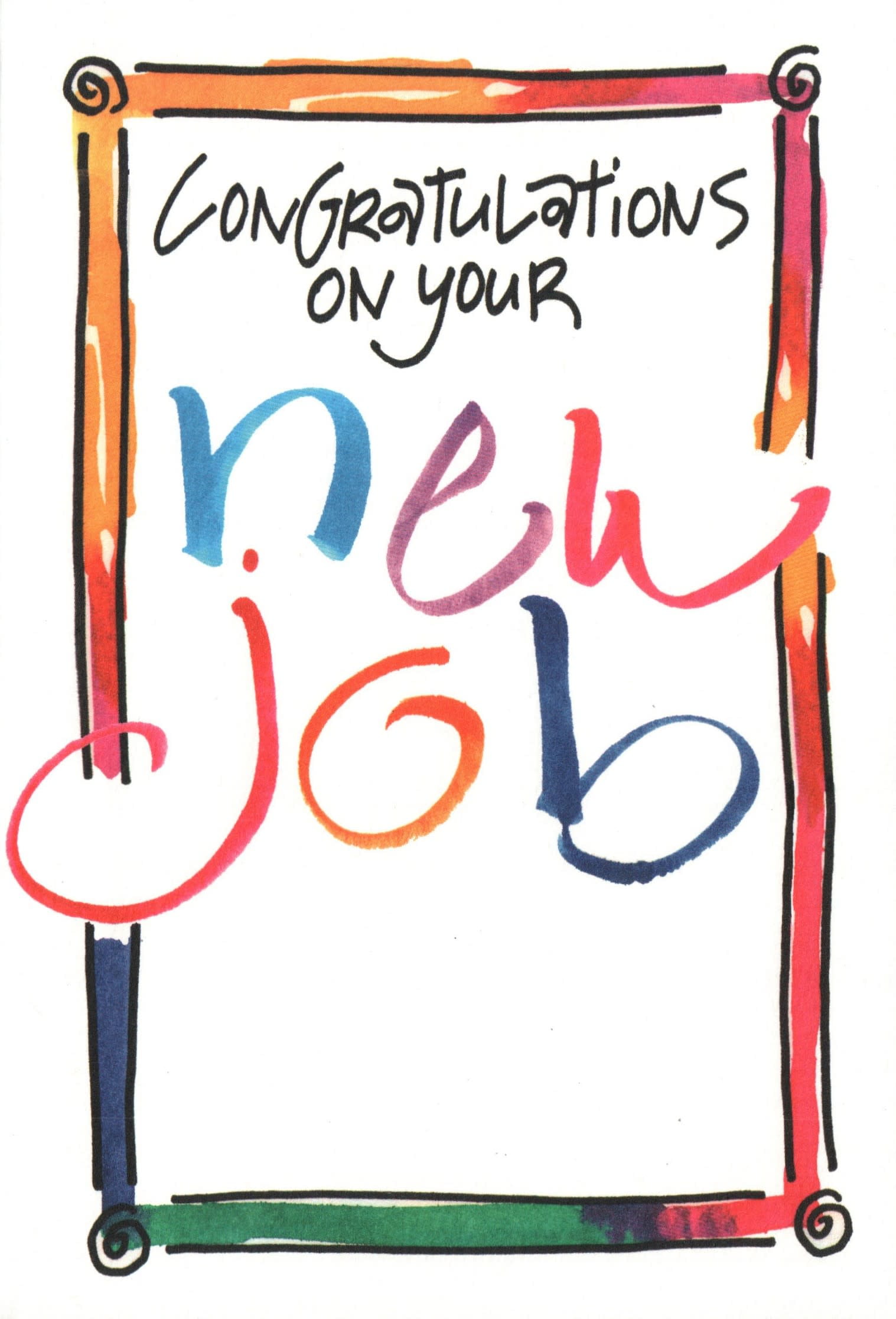 new job greeting card wonderful destinations walmart