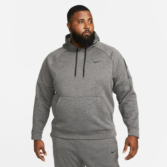 Big & Tall Nike Therma-FIT Pullover Fitness Hoodie Color: Char Hthr Size: 4XL TALL