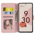 thumbnail image 2 of Mantto for Google Pixel 6 Wallet Case, PU Leather with Long Crossbody Strap Card Slots Soft TPU Inner Shockproof Protective Flip Cover Phone Case for Google Pixel 6, Pink, 2 of 6
