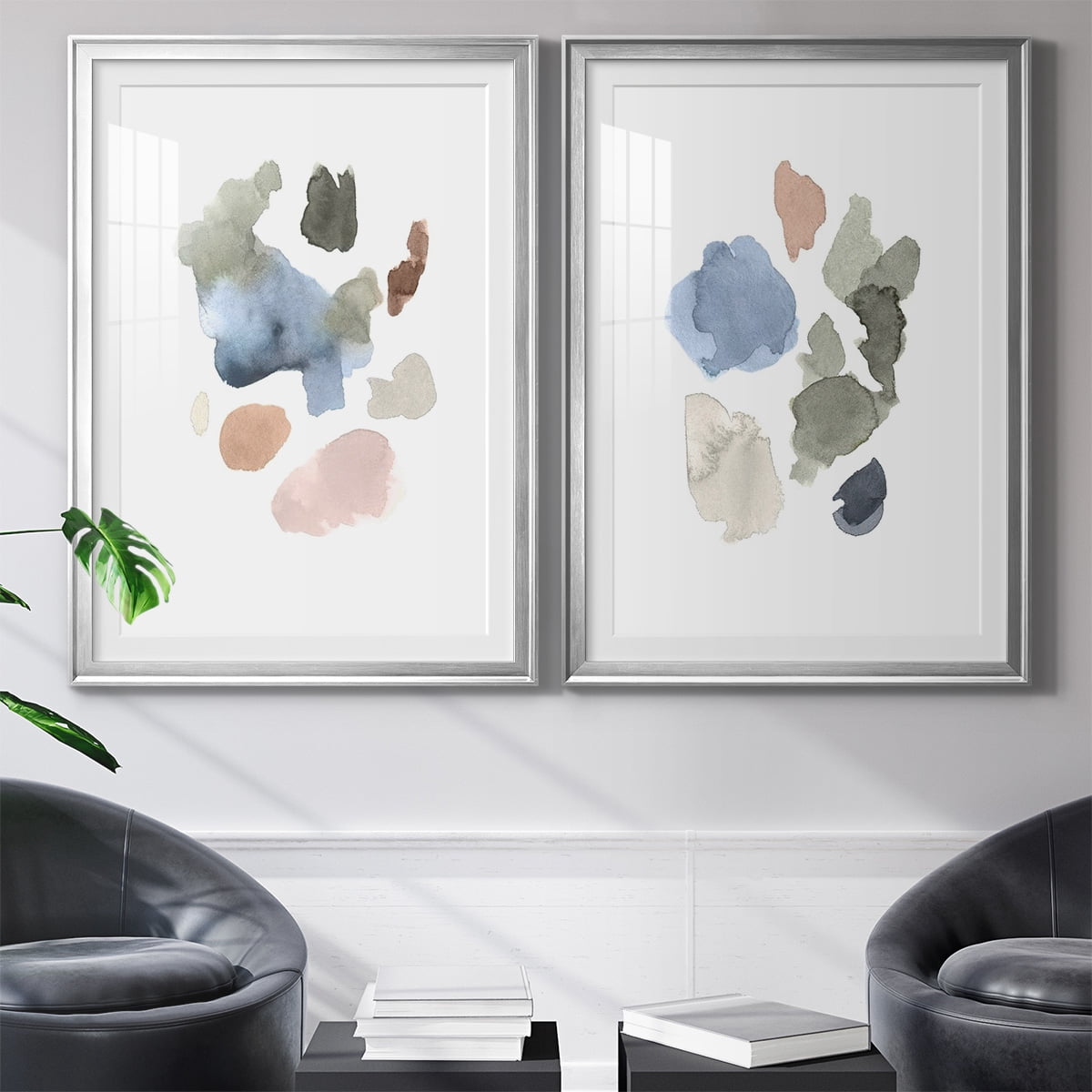 Wexford Home Fresh Start I Premium Framed Print, 18.5" x 24.5" - Ready to Hang, Silver (Set of 2)