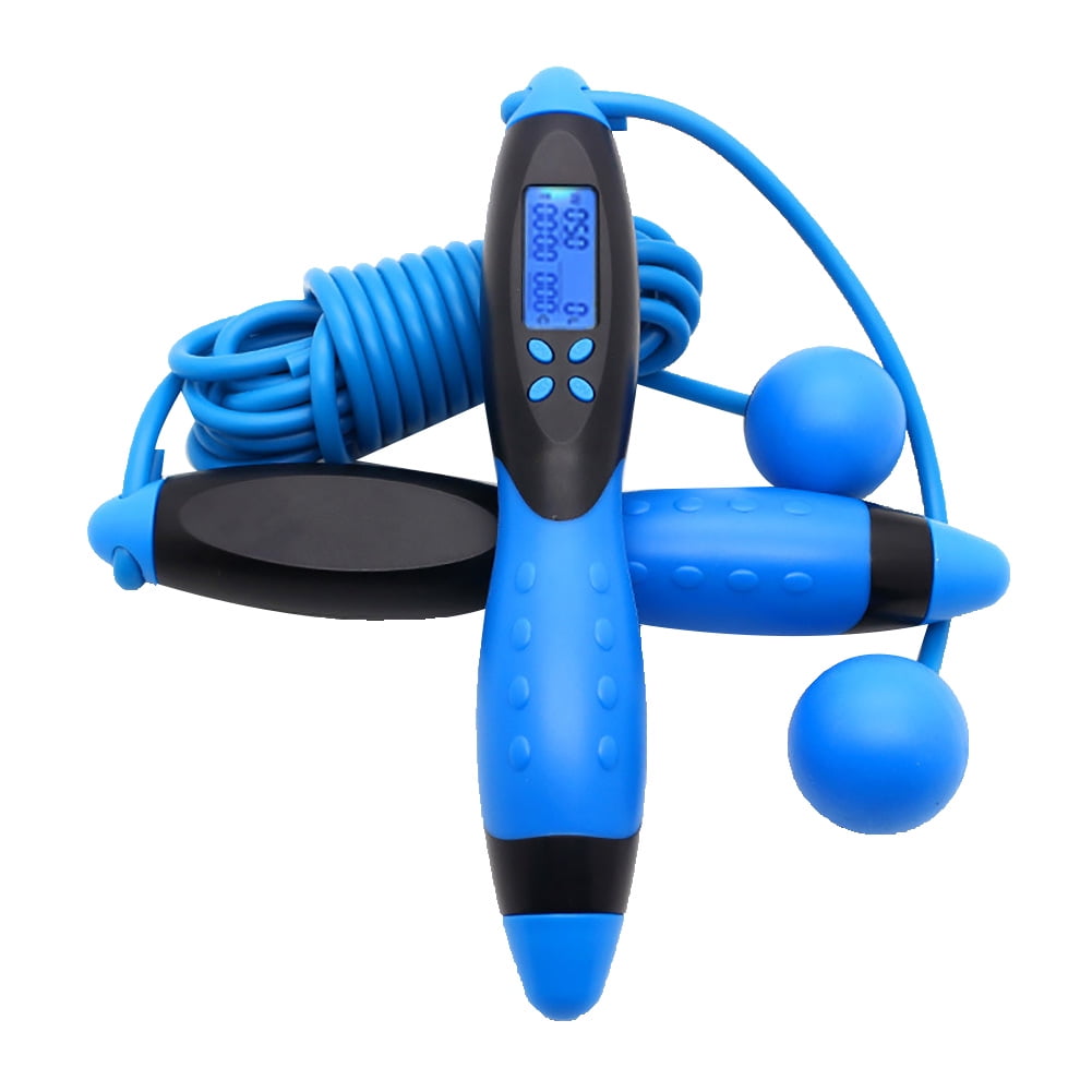 Details about   Ropeless & Jump Rope Adjustable Jumping Cordless Weighted Skipping W/ Counter 