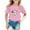 Pink, variant on LRen Girls Easter Shirt Size 10-12 Cartoon Rabbit Short Sleeve T Shirt Top Loose Soft Easter's Day Summer Tops T-Shirt Boys & Girls Shirts