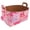 Multicolor 2, variant on Daisies Vintage Green Storage Basket Collapsible Storage Bin, PU Foldable Basket Convenient Box Storage Organizer with Handles for Shelves Office Bedroom Closet Nursery Toys Laundry