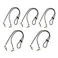 thumbnail image 3 of 5pcs Servilletas de papel Cordón Clip Comida Babero Toalla Toallas Cadena Cordón flexible Servilletero ajustable para adultos (Negro), 3 of 8