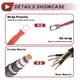 thumbnail image 2 of Unique Bargains 1 Pc Cable Inversor de Batería Cable de Batería 5/16" Lug 1/0 AWG Gauge 6.5FT Rojo de Cobre Estañado, 2 of 7