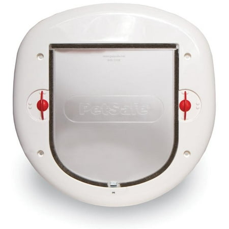 DOOR CAT FLAP LRG WHT PLASTIC