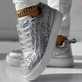 thumbnail image 6 of Mostsola Womens Sneakers Fashion Glitter Lace up Tennis Shoes Low Top Platform Walking Shoes, 6 of 9