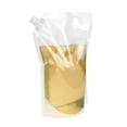 thumbnail image 6 of Muka 50 PCS 68 OZ Clear Side Spout Stand Up Pouch Bags w/ Handle, Good for Shampoo, Liquid Soap Packaging, 15mm Spout, FDA Compliant, BPA Free, 6 of 6
