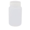 thumbnail image 1 of Botella de plástico de boca ancha para almacenamiento de laboratorio de 250 mL color blanco, 1 of 1