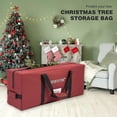 thumbnail image 3 of CHENGWEI Christmas Tree Storage Bag Fits 7.5 Ft Artificial Tree,600D Christmas Tree Bag With Internal Buckles,Extra Large Xmas Tree Storage Box Tree Container,Durable Handles and Labeling Card Slot, 3 of 7
