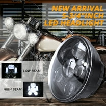 5.75 Inch LED Headlight 6 Fog Passing Lights for Harley Touring Road King Tri Cvo Heritage Softail Slim Deluxe Fatboy Chrome
