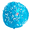 8oz, variant on Hoshimi Slimes Ramune Blue Raspberry Soda Clear Slime with Charm & Beads, 4 oz