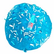 Hoshimi Slimes Ramune Blue Raspberry Soda Clear Slime with Charm & Beads, 4 oz