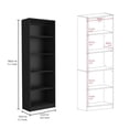 thumbnail image 2 of FM FURNITURE Arrey 3 Piece Living Room Set Black Engineered Wood, 2 of 6