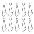 thumbnail image 1 of Unique Bargains 125Lbs en Acier Inoxydable Pêche Snaps Pivote Clips Changement Rapide Blanc 50 Pack, 1 of 6