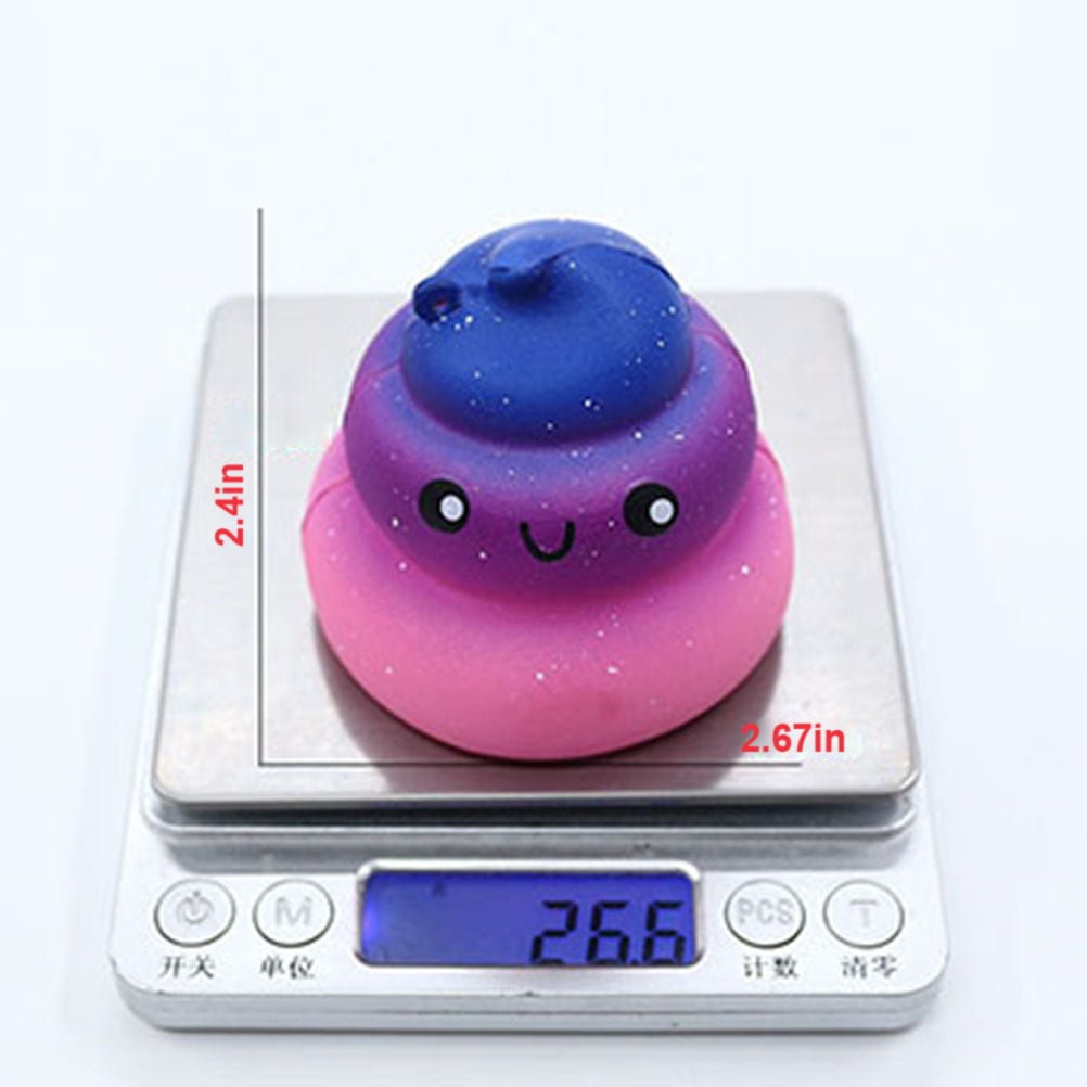 Purple Poo Squishies Slow Rising Scented Galaxy Poo Squeeze Toy