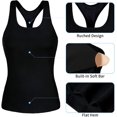 thumbnail image 3 of Attraco Women's U Neck Active Outdoor Sleep Tank Top Camisole, 3 of 7
