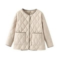 thumbnail image 2 of Women Warm Quilted Jackets for Women Long Sleeve Floral Soild Puffer Jacket Coats with Pockets, 2 of 9