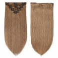 thumbnail image 2 of Benehair 100% Real Remy Human Hair Extensions Clip In Thick Double Weft Full Head 10"-24" Blonde Women Caramel Hair, 2 of 10