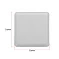 thumbnail image 2 of Standard Plastic Square Aluminum Extrusion End Cap Gray White 30x30mm 12pcs, 2 of 5