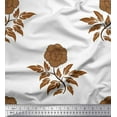 thumbnail image 1 of Soimoi Cotton Jersey Fabric Leaves & Floral Artistic Decor Fabric Printed Yard 58 Inch Wide, 1 of 3