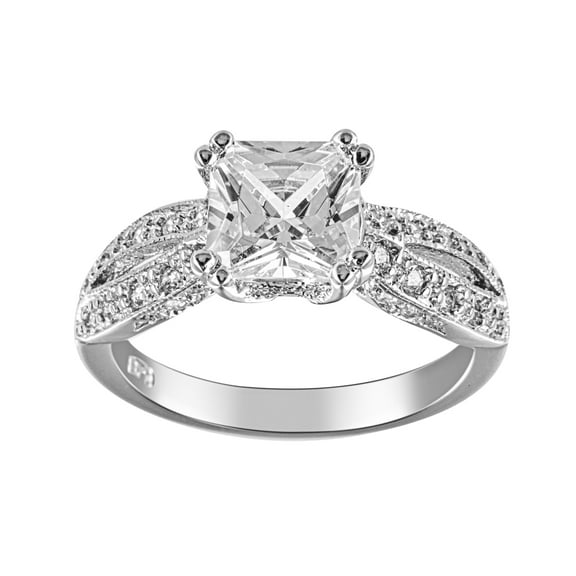 925 Sterling Silver Princess Wedding Rings for Women & Engagement Rings Make Great Girlfriend Gifts