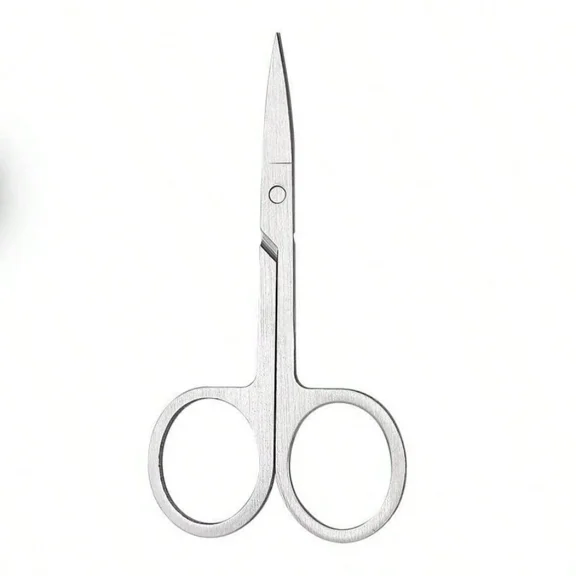 Small Grooming Manicure Cuticle Scissors for Facial Hair, Nail, Moustache, Eyebrow, Eyelash, Nose, Ear, Beauty, Men and Women, Stainless Steel