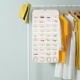 thumbnail image 3 of Woven Hanging Jewelry Organizer with 80 Pockets for Earrings Rings Necklaces Double-Sided Travel Storage Bag, 3 of 5