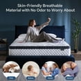 thumbnail image 4 of Blinddarm Full Mattress, 10 inch Hybrid Memory Foam Mattress in a Box, Individual Pocket Spring, Medium Firm, CertiPUR-US, 4 of 9