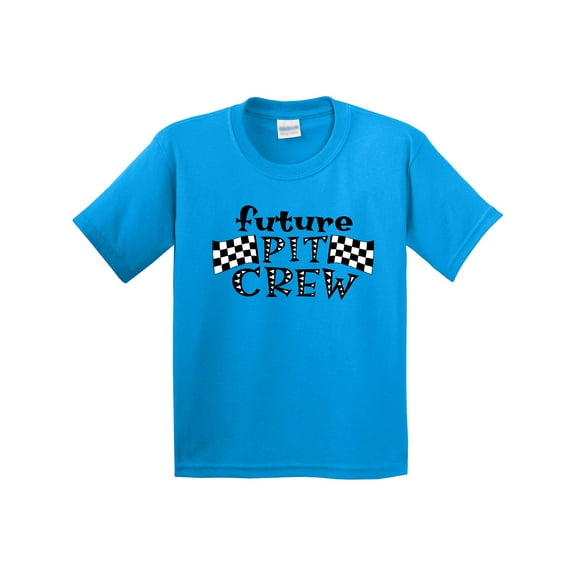 Inktastic Future Pit Crew Racing Flags Youth T-Shirt