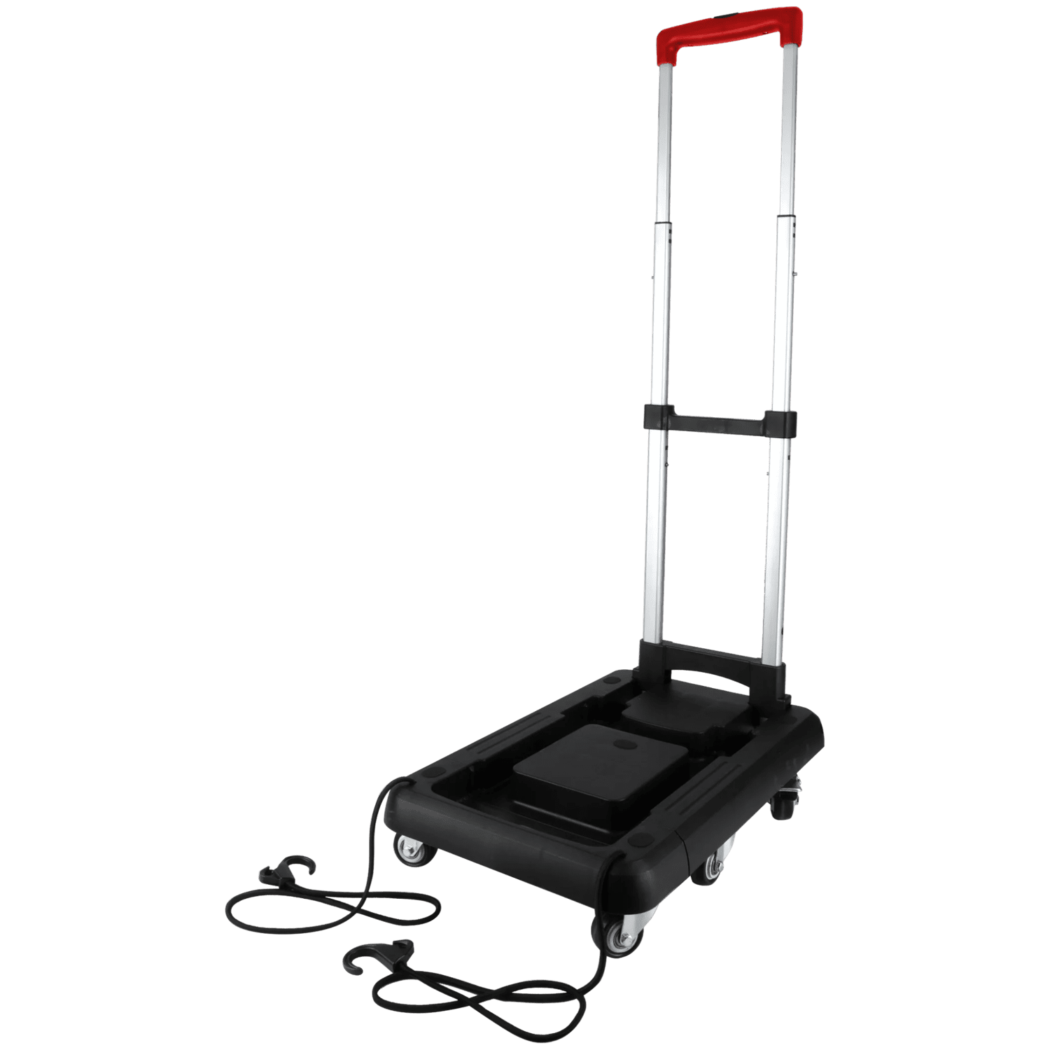 Folding Hand Truck with Telescoping Handle, 300 lb Capacity Adjustable Dolly, Heavy-Duty Portable Utility Cart for Moving Boxes, Luggage and Equipment
