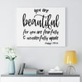 thumbnail image 2 of Scripture Walls Psalm 139:14 You Are Beautiful Bible Verse Canvas Christian Wall Art Ready to Hang Unframed, 2 of 12