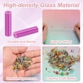 thumbnail image 2 of Uxcell 1800-Pack Cuentas Bugle, Cuentas de Vidrio de Tubo de Bordado de 2x7mm para Manualidades DIY/Pulseras/Collares Rojo Rosa, 2 of 7