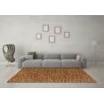 thumbnail image 3 of Ahgly Company Indoor Rectangle Abstract Orange Modern Area Rugs, 8' x 10', 3 of 4