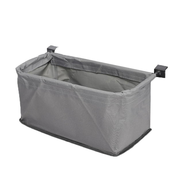 Bolsa trasera para carrito de vagones, bolsillo trasero de tela Oxford, accesorios para carritos, empujador manual Gris Zulema Bolsillo trasero del carro