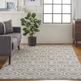 thumbnail image 3 of Nourison Jubilant 6' x 9' Grey Area Rug Moroccan Casual Trellis by Nourison, 3 of 11
