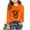 Orange, variant on SGFCWSX Girls Long Sleeve Tops Round Neck Shirts Kids Fall Casual T-Shirts Blue Size 7-8 Years