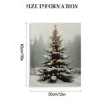 thumbnail image 3 of Fenyluxe Christmas Tree Snow Forest Canvas Prints Wall Art Home Decoration for Bedroom Kitchen - Modern Wall Decor Theme - Perfect Gift Idea 12x16in, 3 of 5
