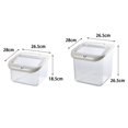 thumbnail image 3 of MesaSe Rice Container Food Grade Good Sealing Flip Cover Design Large Capacity Kitchen Organization Storage Container Household Supply, 3 of 12