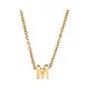 thumbnail image 1 of Un collar de oro con las iniciales de un nombre femenino de moda es un regalo para adolescentes femeninas, 1 of 5