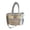 Blue, variant on Kawaii Lolita Ita Bag, Clear Display Window Pleated Lace Shoulder Bag, Large Capacity Tote Crossbody Handbag for Anime Fans