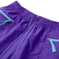 thumbnail image 4 of Aimik Men's Running Shorts Contrast Drawstring Zip Pockets Quick-Dry Polyester Summer Shorts for Training Gym Outdoor, 4 of 6