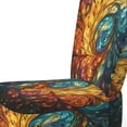 thumbnail image 4 of Designart "Mystic Rangoli Colorful Indian Artistry III" Multi-Color Indian Upholstered Accent Chair - Global Arm Chair For Living Room, 4 of 7