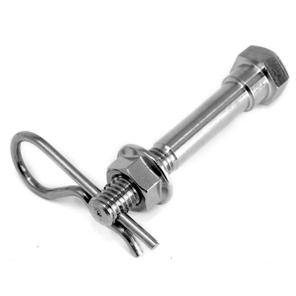 LFPartS 100% Stainless Steel Trailer Hitch Pin Anti-Rattle No Wobble Bolt Keeper Grip Clip Kit 3 inches, (75mm) (Will Fit 1 1/4" Receivers)