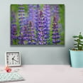 thumbnail image 4 of Epic Graffiti 'Blue Lupine Flowers' by Cora Niele, Canvas Wall Art, 16"x12", 4 of 8