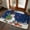 DarkBlue, variant on Front Door Mat Indoor Outdoor 19.7"x31.5",Navy Blue Snowman Christmas Absorbent Non Slip Welcome Mat,Gifts Xmas Tree Winter Snowflake Low Profile Entryway Rug for Front Entrance Porch Back Door Patio
