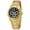 Gold Tone and Blue, variant on Preston men's japanese quartz stainless steel bracelet blue dial 41 mm case case watch 1033CPRS