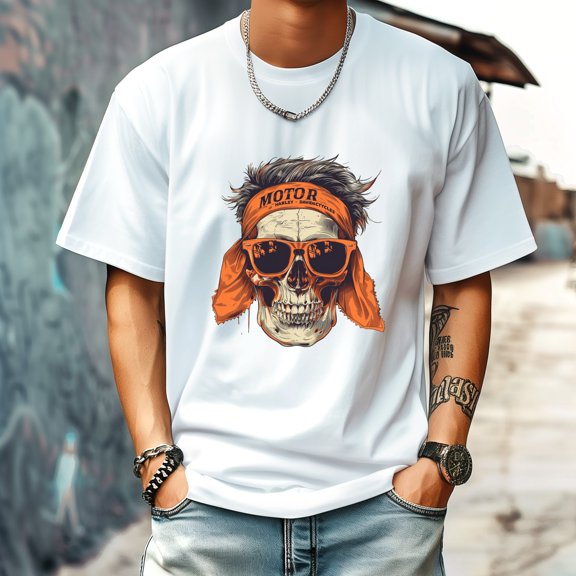 Men's T Shirt Round Neck Patterned Tee Summer New Sports Shirt Vintage Style Gift for Friends XS
